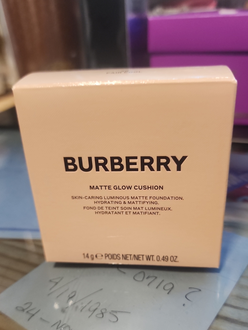 Burberry Matte Glow Cushion Foundation – Nude Beige